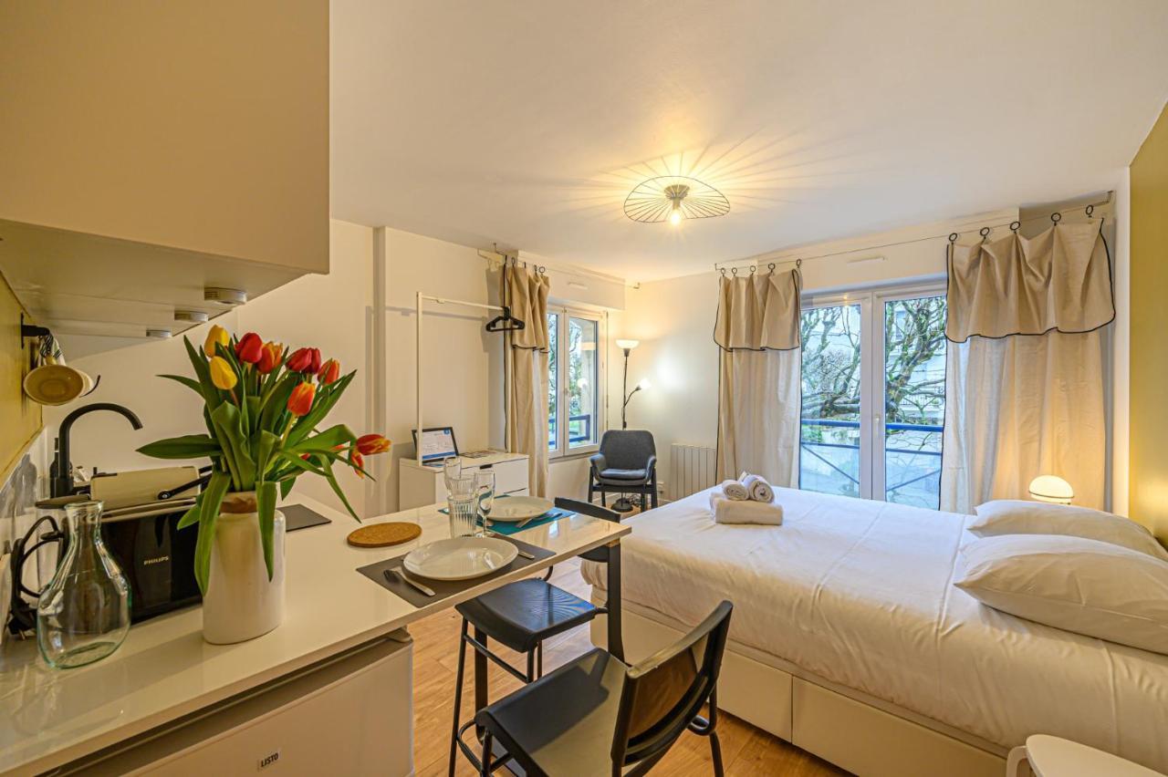 Appartement Le Ptit Pat - Studio Renove Avec Garage Centre Vannes